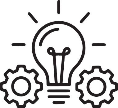 Ampul İcat Fikri Satırı Simgesi