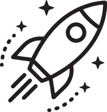 Roket Fırlatma Alanı Başlangıç Hızı Satır Simgesi