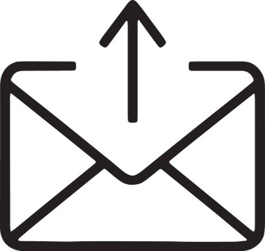 Çoklu E- posta Okları Çoklu Satır Simgesi