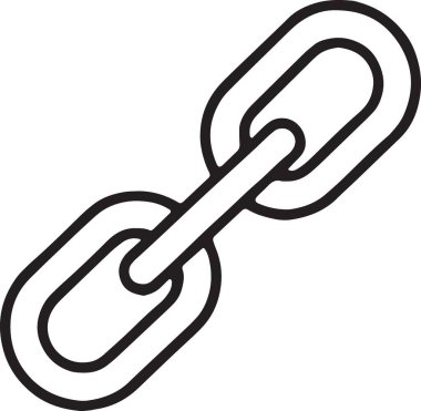 Zincir Bağlantısı Bağlantı Satırı Simgesi