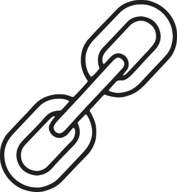 Bağlantı Bağlantıları Kırılmış Bağlantıyı Ayrılma Satırı Simgesi