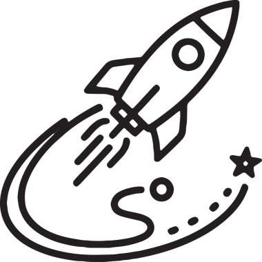 Hızlı Roket Büyüme Hızı Dolar Para Fırlatma Simgesi