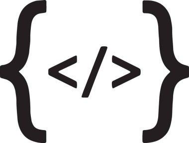 Programlama Kodu Parlatıcı Geliştirici Sözdizimi Simgesi