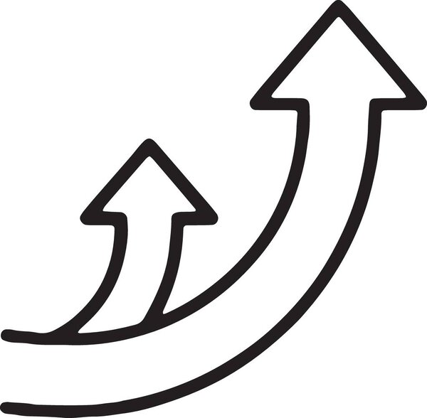 Multiple Arrows Growth Expansion Direction Icon