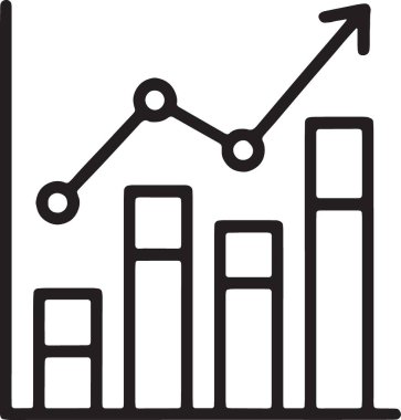 Bar Çizelgesi Finansal Büyüme İstatistikleri Simgesi