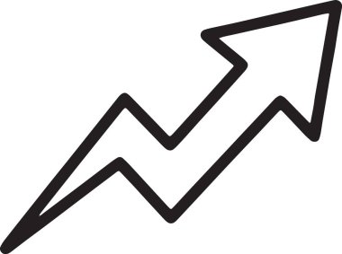 Upward Arrow Büyüme Trend Business Finance Chart Simgesi