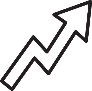 Yükselen Finans Simgesini Ayrıştıran Çoklu Büyüyen Oklar