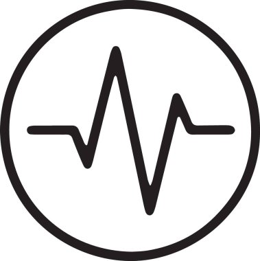 Finansal dalgalanmaları temsil eden dairesel elektromanyetik dalga çizgisi