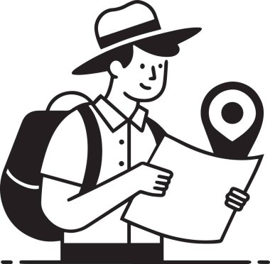 Konum kodlu turist okuma haritası