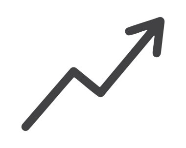 Dik köşeli ok hızlı büyümeyi işaret ediyor