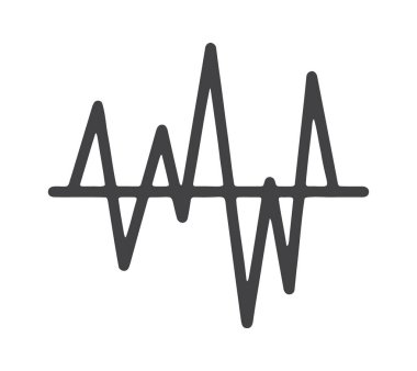 Nabız sinyali taban çizgisinde keskin tepeler.