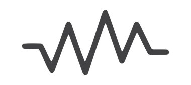 Ritmik titreşim dalgası sabit bir sinyali temsil ediyor.