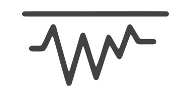 Düz tavan çizgisi altında nabız çizelgesi
