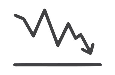 Aşağı zigzag oku yüksek piyasa düzeltmesini göstererek başlıyor