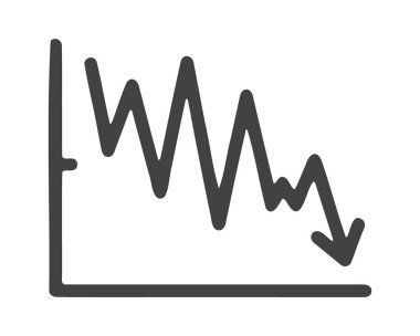 Çöken pazar çizgisi grafiği önemli bir mali kayıp gösteriyor