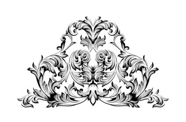 Süslemeli kaligrafik elementler kümesi vektörü