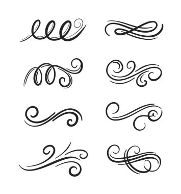 Süslü çerçeve elemanları. Vintage ve telkari dekorasyonu. Süsleme çerçeveleri ve kaydırma swirls elemanı.