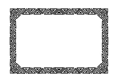 Modern bir sınır oluşturan soyut şekiller