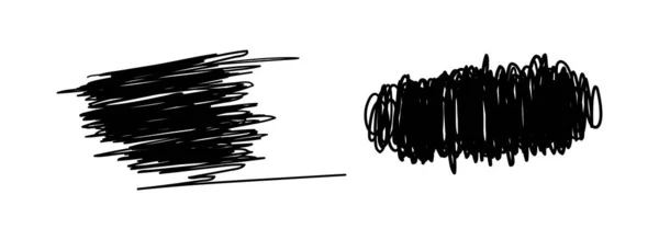 Soyut karalama kalem ögeleri kümesi