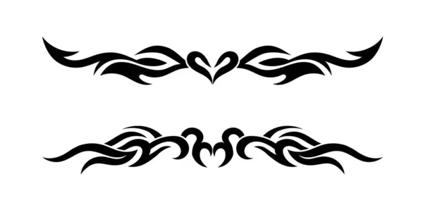 Düz dizayn kabile dövmesi sınır elementi