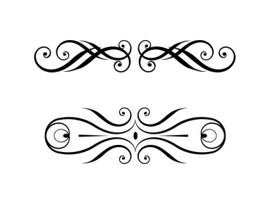 Zarif dekoratif kenarlar çerçeveleri