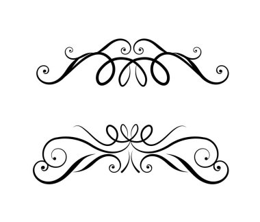 Zarif dekoratif kenarlar çerçeveleri