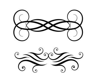 Zarif dekoratif kenarlar çerçeveleri