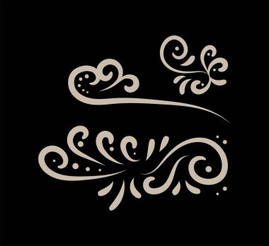 Süslü düğün davetiyesi sanat klasiği