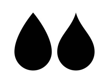 su damlaları vektör simgelerini ayarla