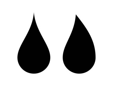 su damlaları vektör simgelerini ayarla