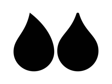 su damlaları vektör simgelerini ayarla