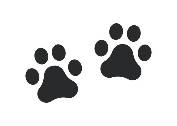 Paw Yazdırma Etiketleri Vektör İllüstrasyonuName