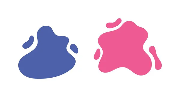 Beyaz Arkaplanda Soyut Blobs Ayarları