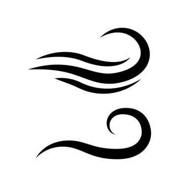 Beyaz arkaplanda farklı dalgalar dizisi