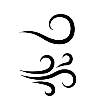 Beyaz arkaplanda farklı dalgalar dizisi