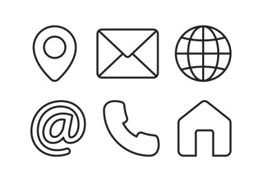 Contact Us Set Multiple Vector