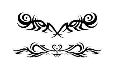 Yatay kabile dövmesi koleksiyonu