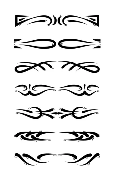 Siyah renk üzerine süs bölücü koleksiyonu