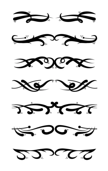 Siyah renk üzerine süs bölücü koleksiyonu