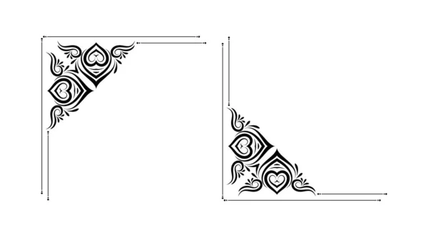 Classic floral ornament border frame divider