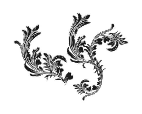 Ornament designs collection on black colour