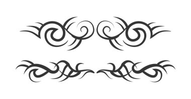 Kabile dövmeleri siyah renklidir.