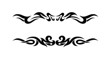 Siyah renk üzerine süs bölücü koleksiyonu