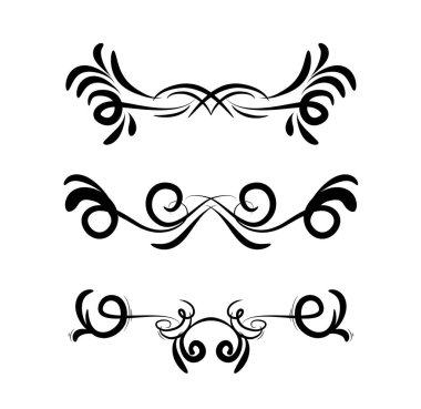 Zarif dekoratif kenarlar sanat çerçeveleri