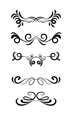 Zarif dekoratif kenarlar sanat çerçeveleri