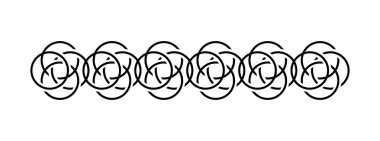 El çizimi Kelt kenar süsü koleksiyonu