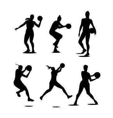 Kadın Sporcu Siluetleri