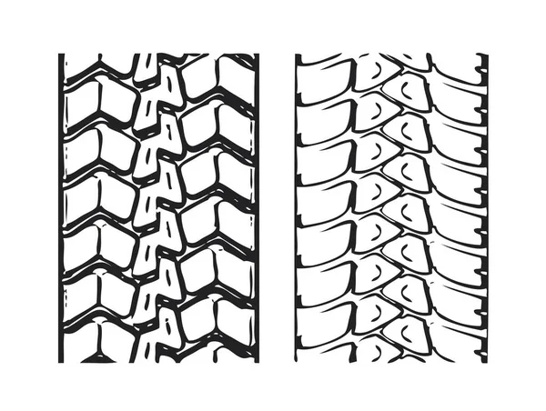 Çeşitli lastik siyah renk vektörünü izler