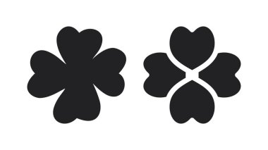 Siyah renkte çiçek vektörü