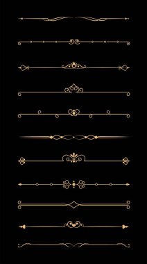 Kaligrafi süsleme bölücü seti